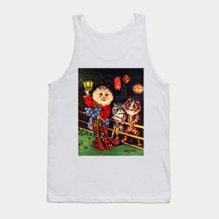 Japanese Beauty Cat by Louis Wain Tank Top